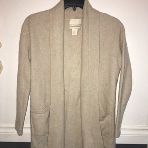 100% 2-ply cashmere open front sweater / Cynthia Rowley